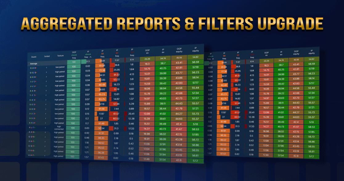 Aggregated Reports & Filters Feature Update