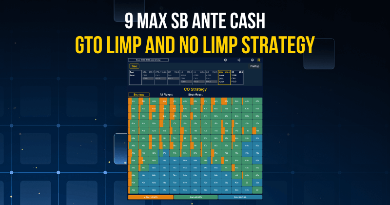 New NLHE Cash sims for 9-max SB ante 100bb